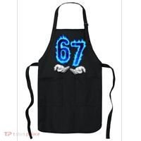 6-7 Meme Six Seven 67 Hands Meme Funny Apron thumb 0