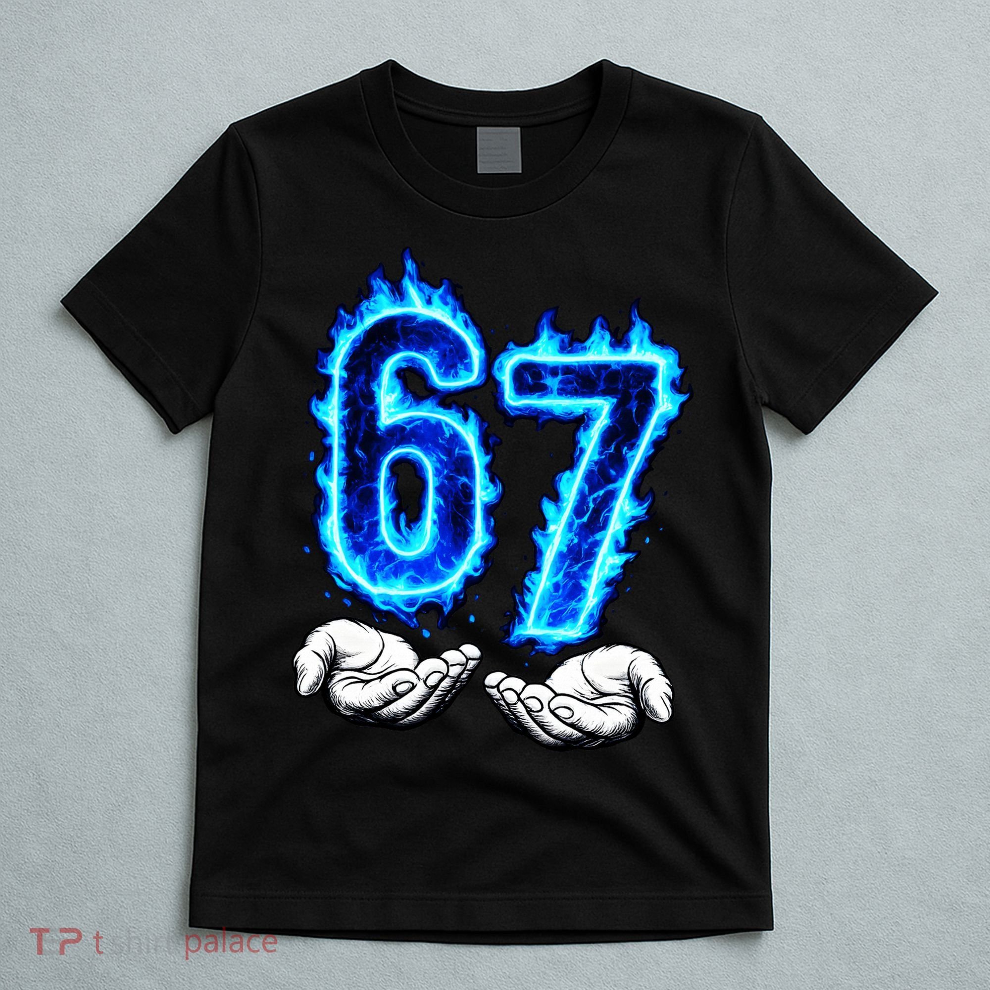 6-7 Meme Six Seven 67 Hands Meme Funny T-Shirt