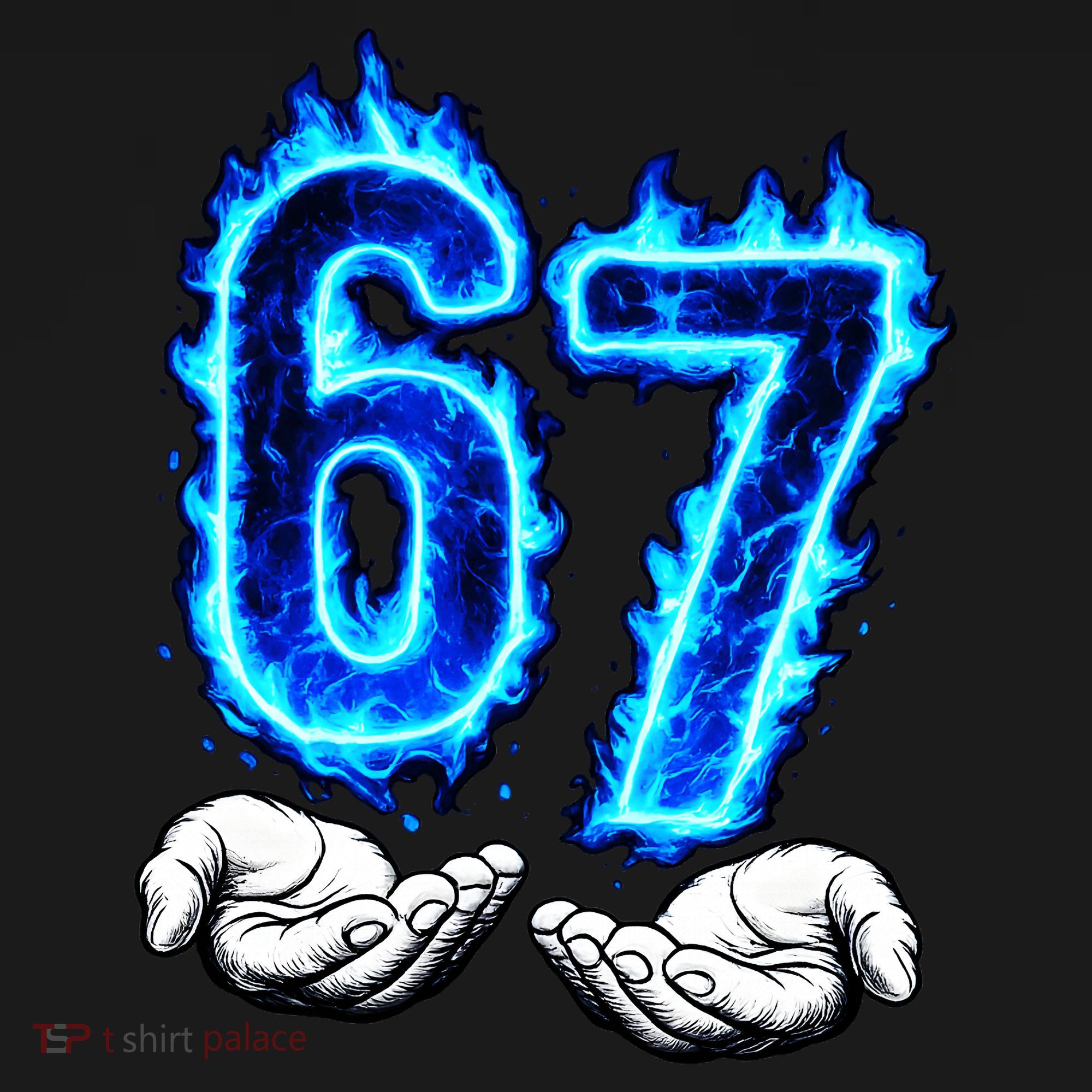 6-7 Meme Six Seven 67 Hands Meme Funny T-Shirt