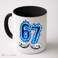 6-7 Meme Six Seven 67 Hands Meme Funny Coffee Mug thumb 0