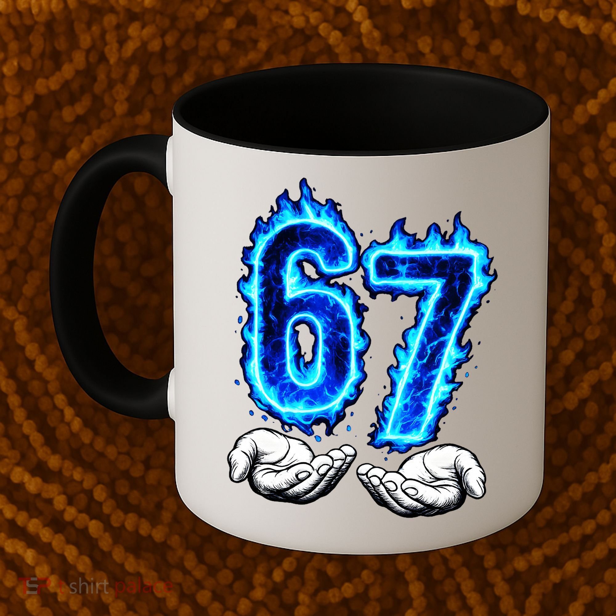 6-7 Meme Six Seven 67 Hands Meme Funny Coffee Mug