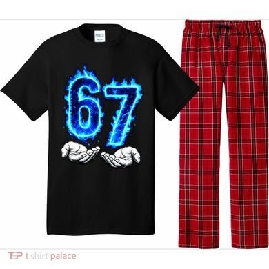 6-7 Meme Six Seven 67 Hands Meme Funny Pajama Set