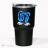 6-7 Meme Six Seven 67 Hands Meme Funny Tumbler thumb 0