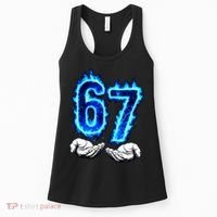 6-7 Meme Six Seven 67 Hands Meme Funny Women's Tank Top thumb 0