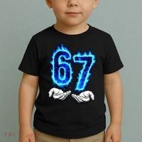 6-7 Meme Six Seven 67 Hands Meme Funny Toddler T-Shirt thumb 2