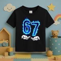 6-7 Meme Six Seven 67 Hands Meme Funny Toddler T-Shirt thumb 3