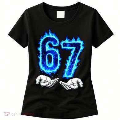 6-7 Meme Six Seven 67 Hands Meme Funny Women's T-Shirt
