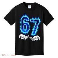 6-7 Meme Six Seven 67 Hands Meme Funny Kids T-Shirt thumb 0