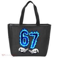 6-7 Meme Six Seven 67 Hands Meme Funny Tote Bag thumb 0