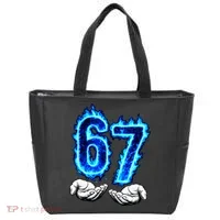6-7 Meme Six Seven 67 Hands Meme Funny Tote Bag thumb 0
