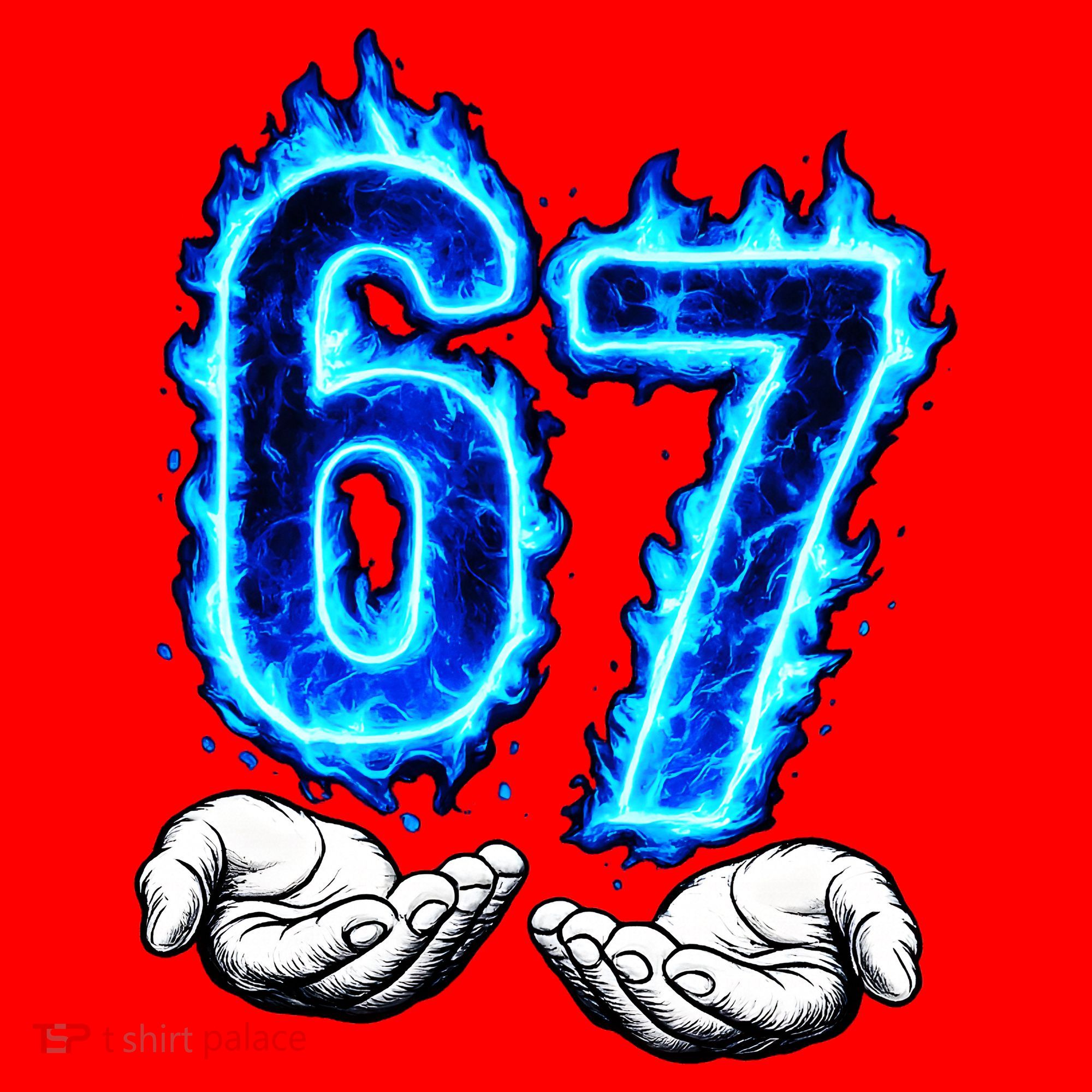 6-7 Meme Six Seven 67 Hands Meme Funny Santa Hat