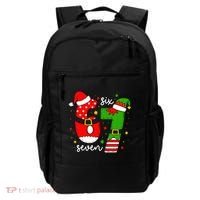67 Meme Six Seven Christmas Santa Elf Funny Backpack thumb 0