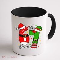 67 Meme Six Seven Christmas Santa Elf Funny Coffee Mug thumb 1