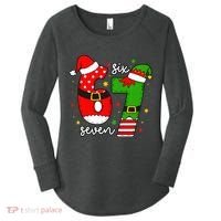 67 Meme Six Seven Christmas Santa Elf Funny Women's Perfect Tri Tunic Long Sleeve Shirt thumb 0