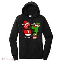 67 Meme Six Seven Christmas Santa Elf Funny Women's Hoodie thumb 0