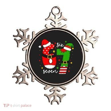 67 Meme Six Seven Christmas Santa Elf Funny Ornament