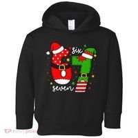 67 Meme Six Seven Christmas Santa Elf Funny Toddler Hoodie thumb 0