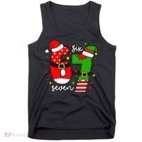 67 Meme Six Seven Christmas Santa Elf Funny Tank Top thumb 0