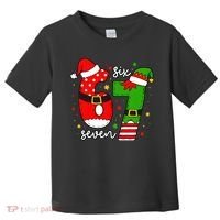67 Meme Six Seven Christmas Santa Elf Funny Toddler T-Shirt thumb 0