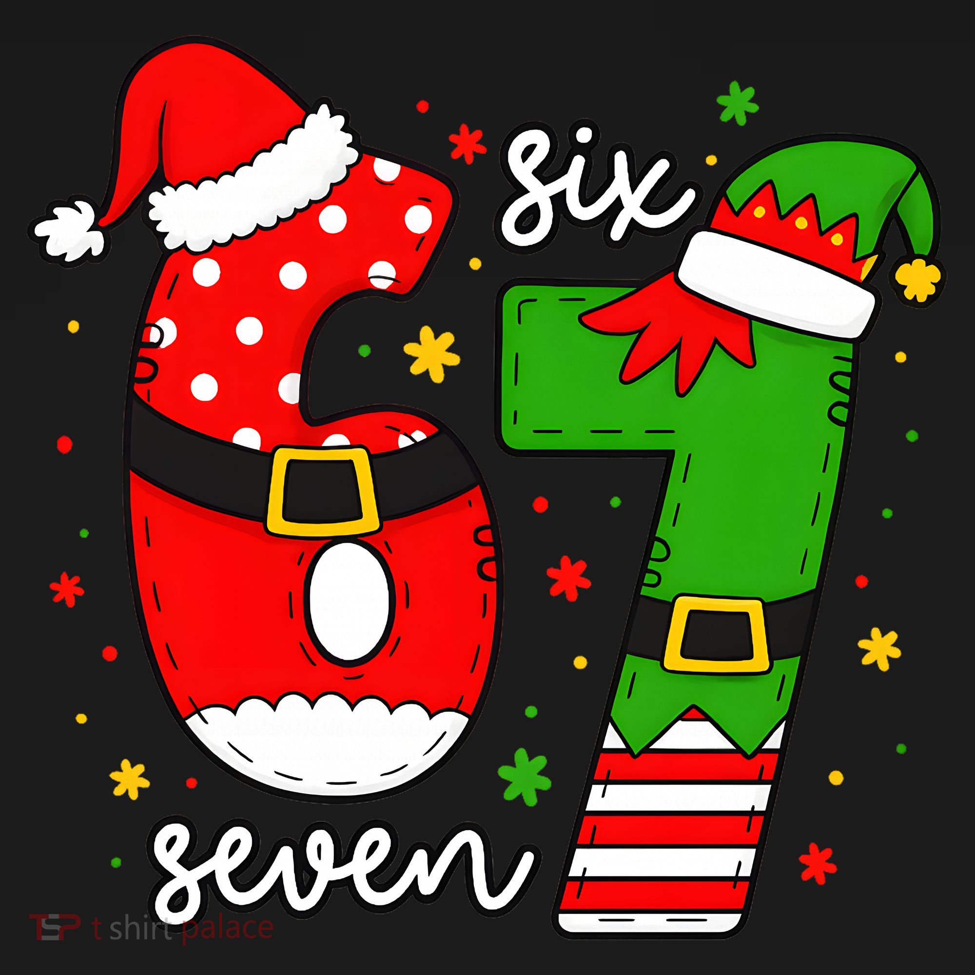 67 Meme Six Seven Christmas Santa Elf Funny Visor