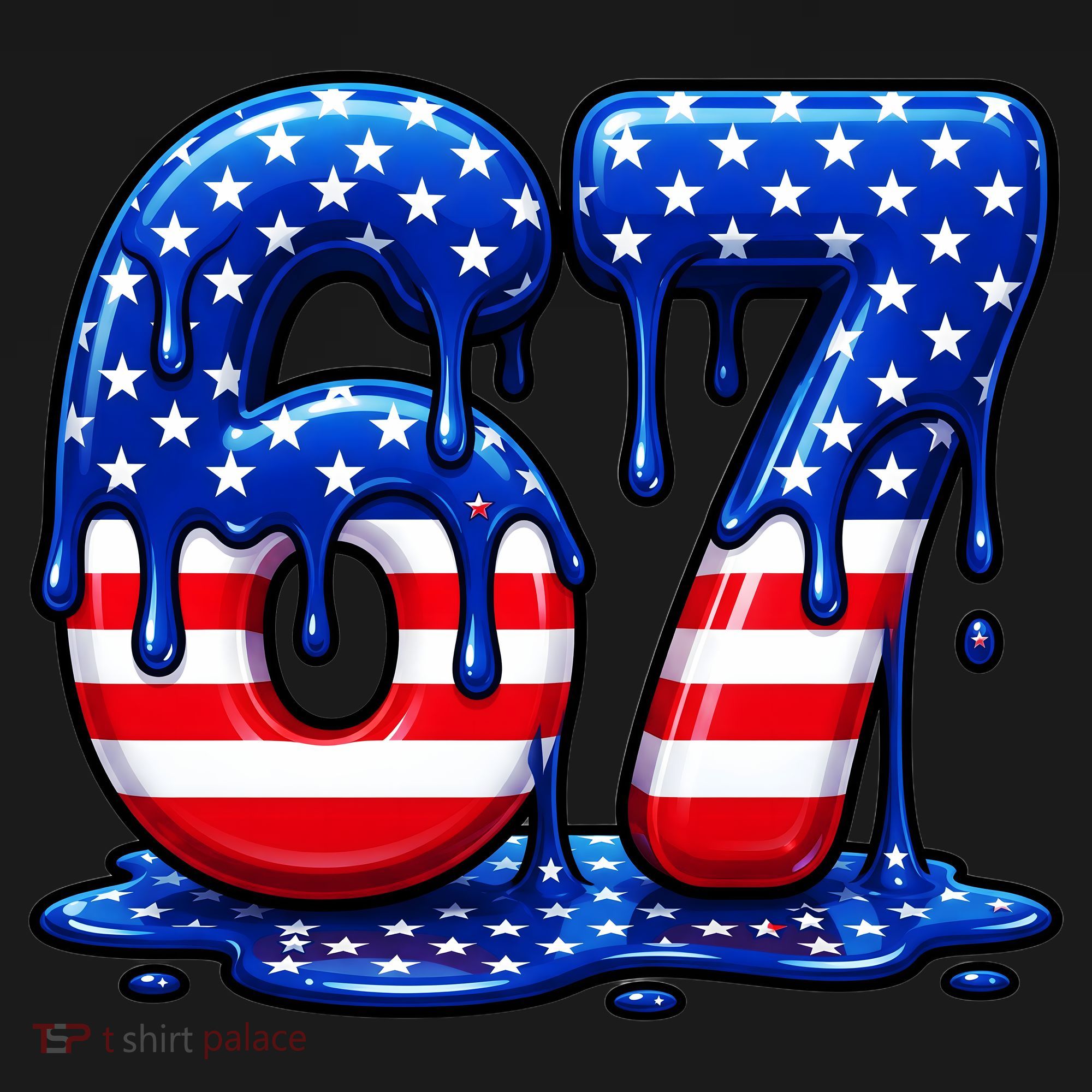 6-7 Meme USA Stars Patriotic 67 Six Seven 4th Of July Women's Tank Top