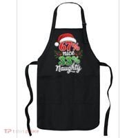 67% Nice 33% Naughty Christmas 67 Meme Funny Apron thumb 0