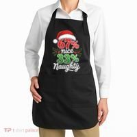 67% Nice 33% Naughty Christmas 67 Meme Funny Apron thumb 2