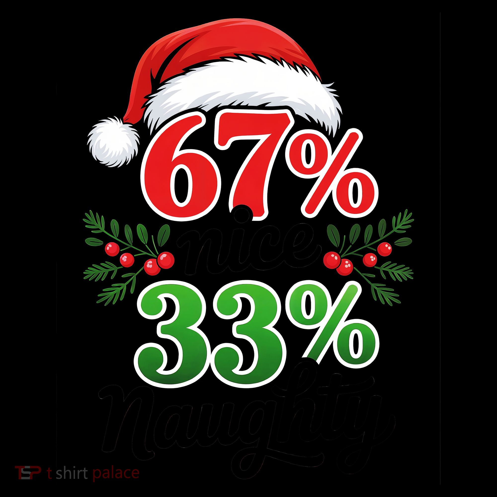 67% Nice 33% Naughty Christmas 67 Meme Funny Coffee Mug