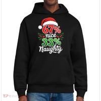 67% Nice 33% Naughty Christmas 67 Meme Funny District V.I.T. Heavyweight Hoodie thumb 0