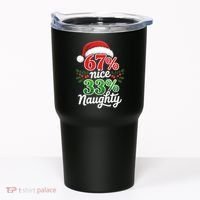 67% Nice 33% Naughty Christmas 67 Meme Funny Tumbler thumb 0