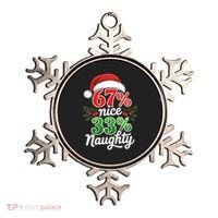 67% Nice 33% Naughty Christmas 67 Meme Funny Ornament thumb 0