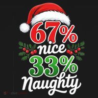 67% Nice 33% Naughty Christmas 67 Meme Funny Women's Tank Top thumb 5