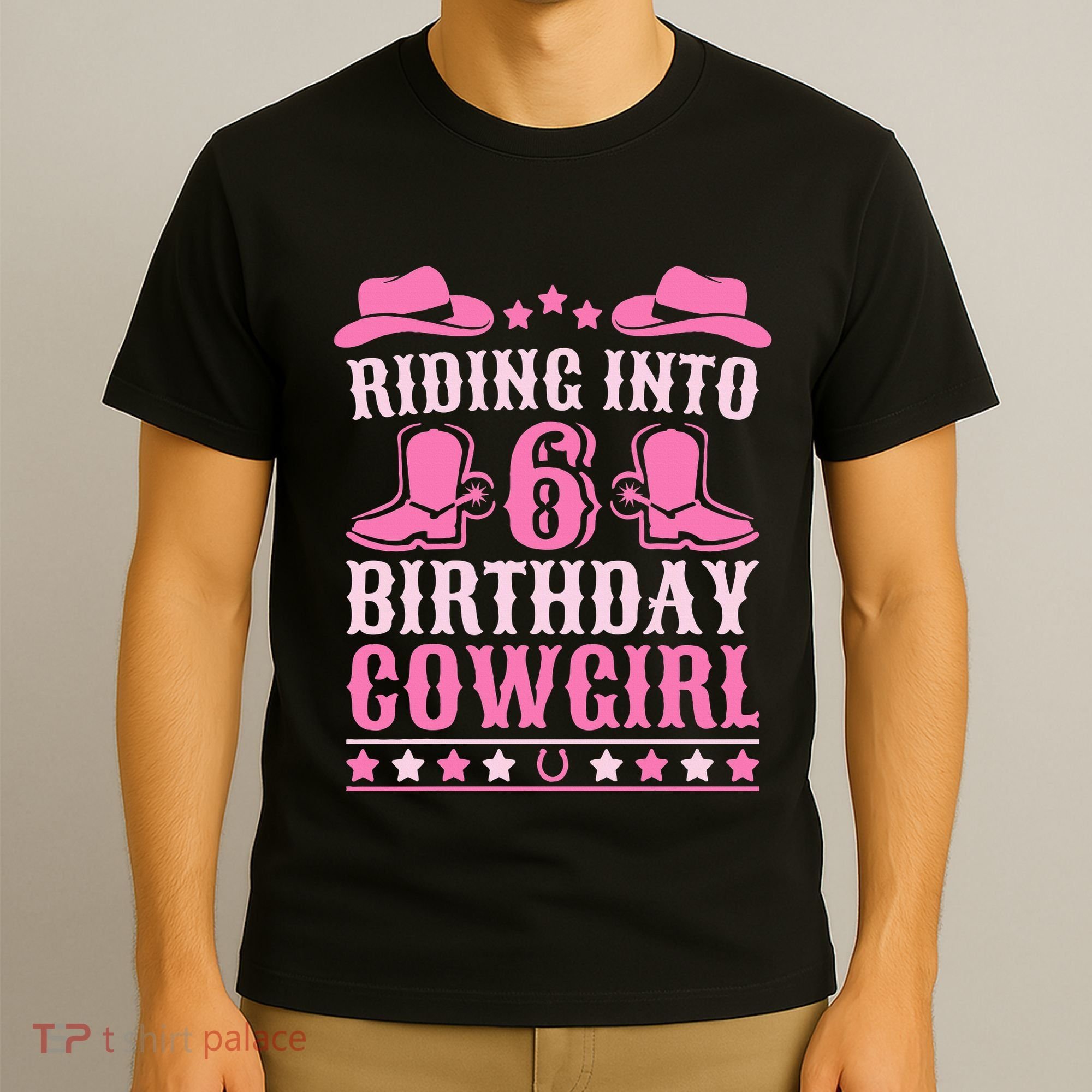 6yr Old Birthday Cowgirl 6 Year Old Girl 6th Birthday T-Shirt