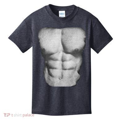 6 Pack Abs Kids T-Shirt