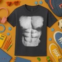 6 Pack Abs Kids T-Shirt thumb 3
