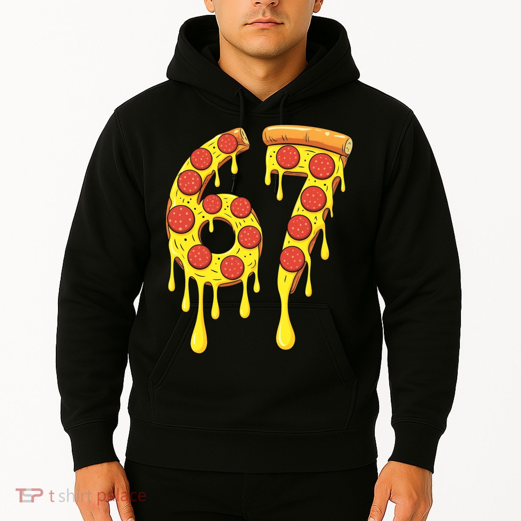 67 Pizza Slice School 6-7 Six Seven Meme Hoodie