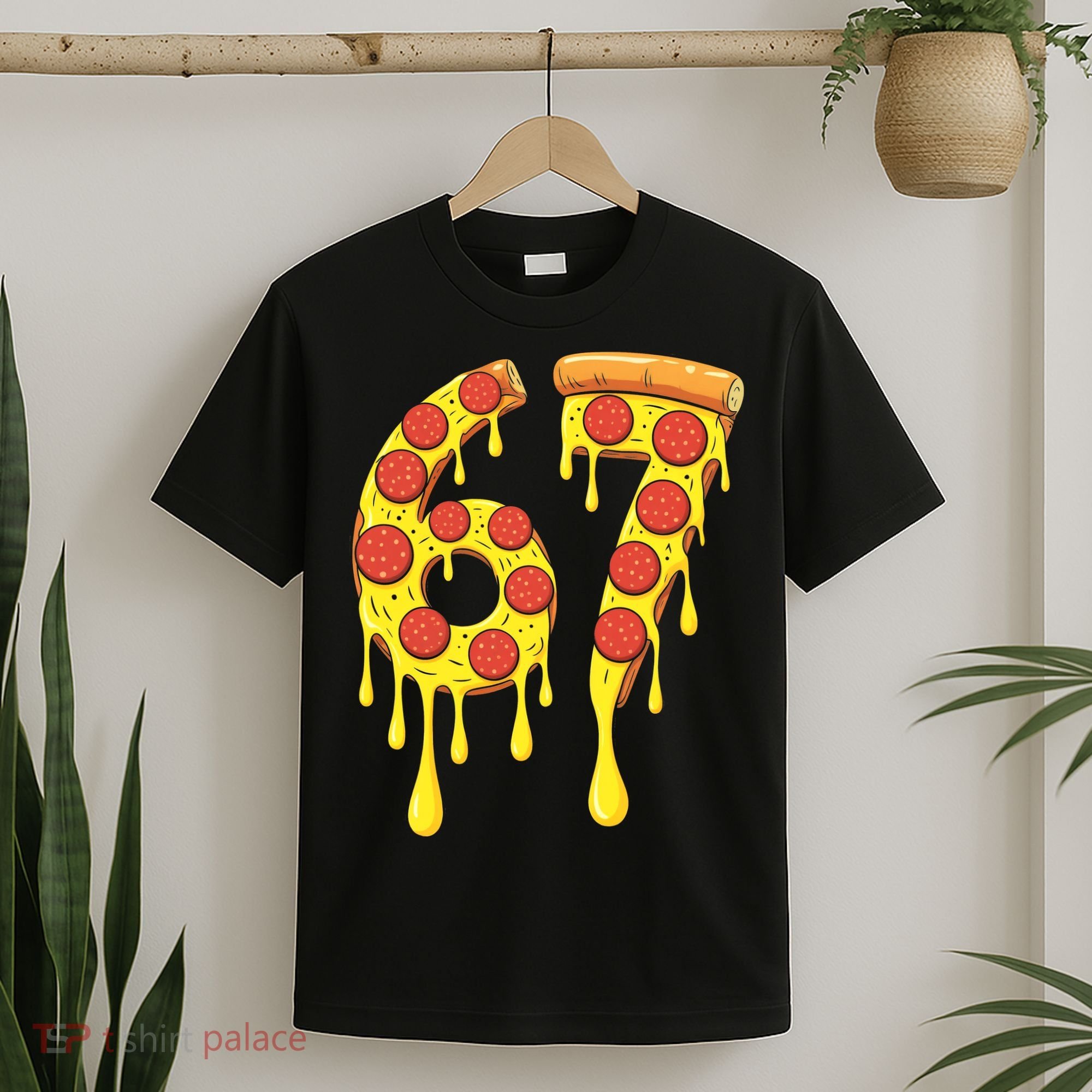 67 Pizza Slice School 6-7 Six Seven Meme T-Shirt