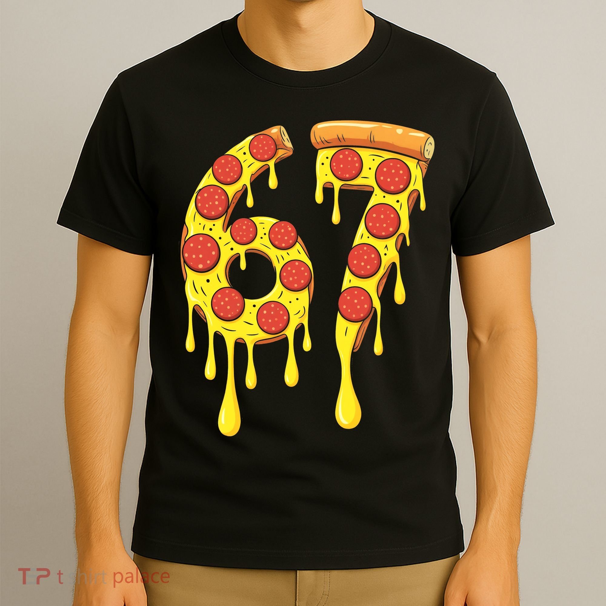 67 Pizza Slice School 6-7 Six Seven Meme T-Shirt