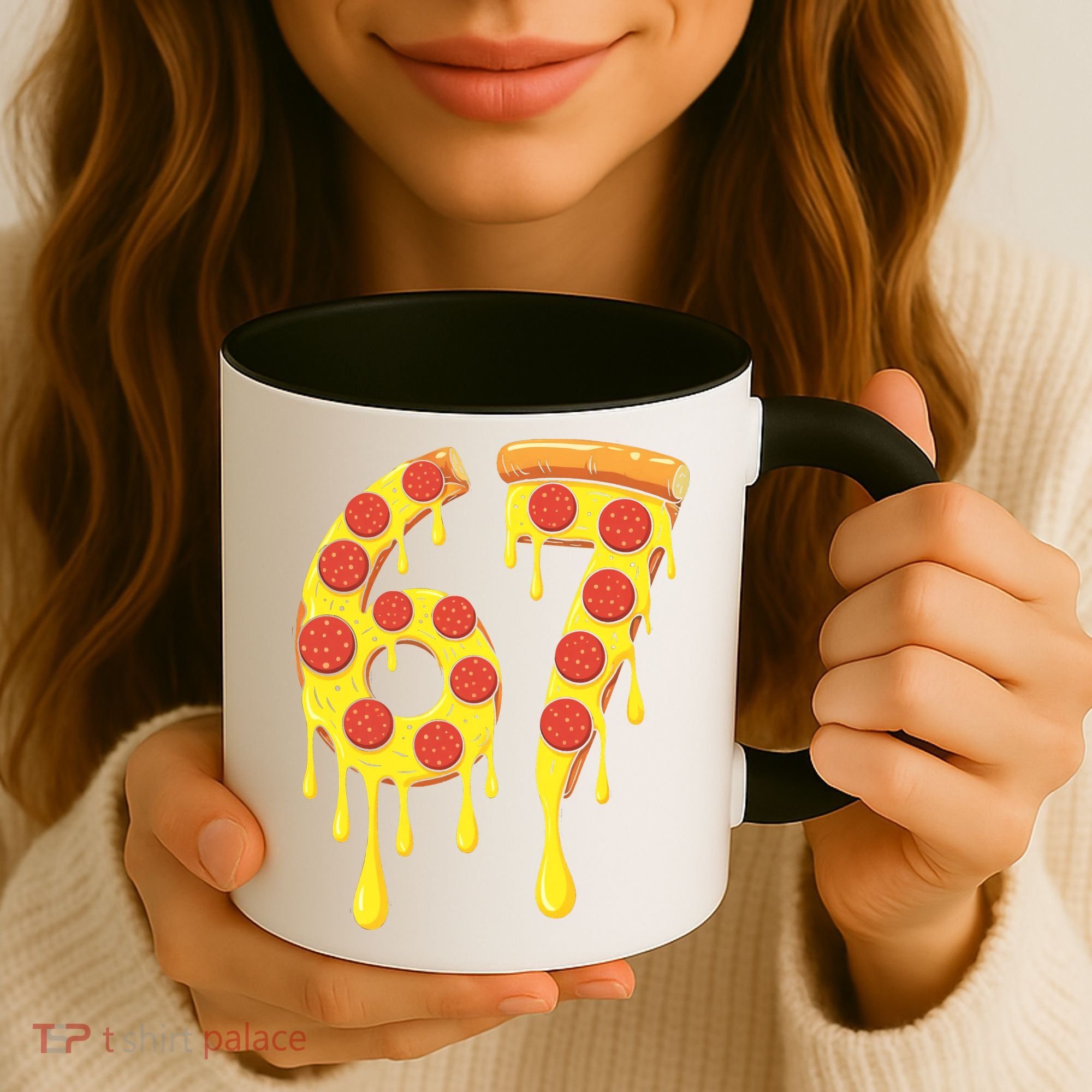 67 Pizza Slice School 6-7 Six Seven Meme Coffee Mug