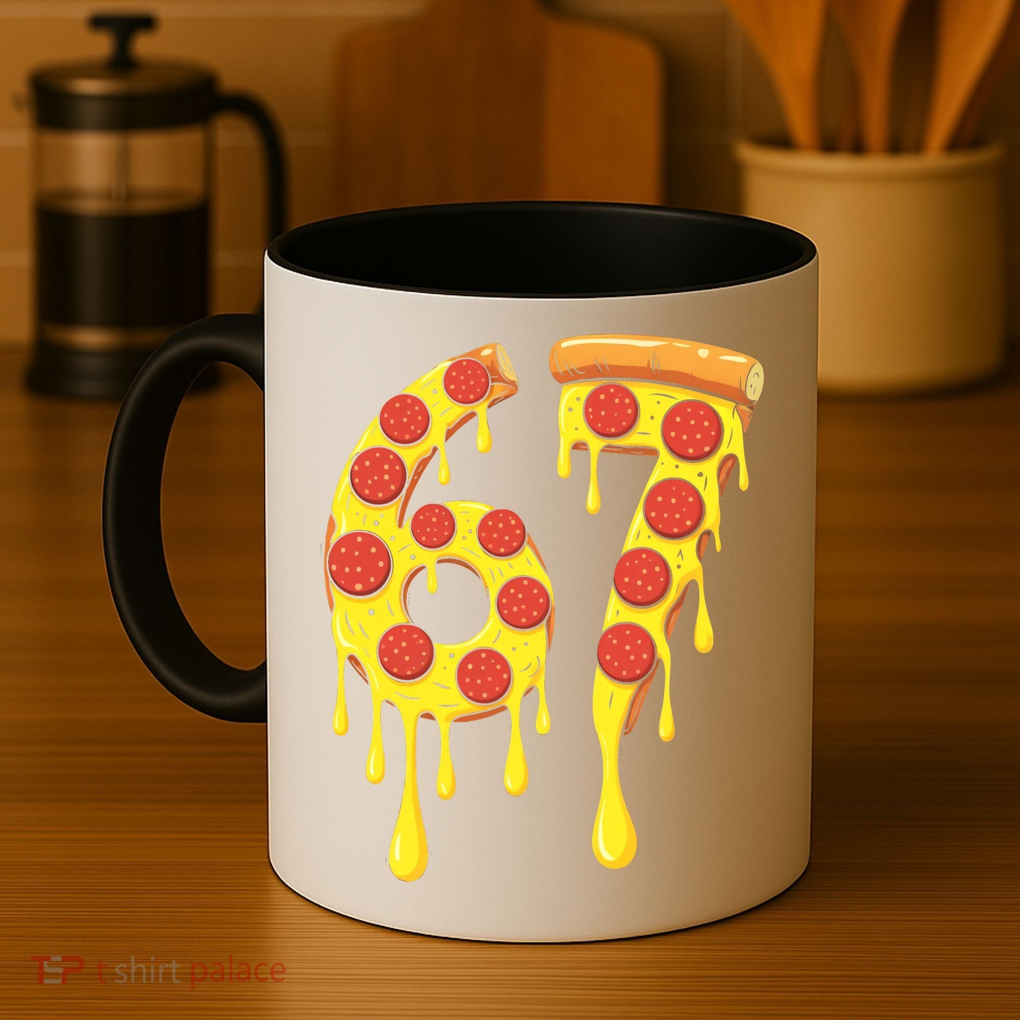 67 Pizza Slice School 6-7 Six Seven Meme Coffee Mug
