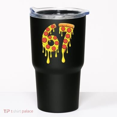 67 Pizza Slice School 6-7 Six Seven Meme Tumbler