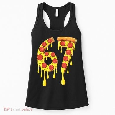 67 Pizza Slice School 6-7 Six Seven Meme Women's Tank Top