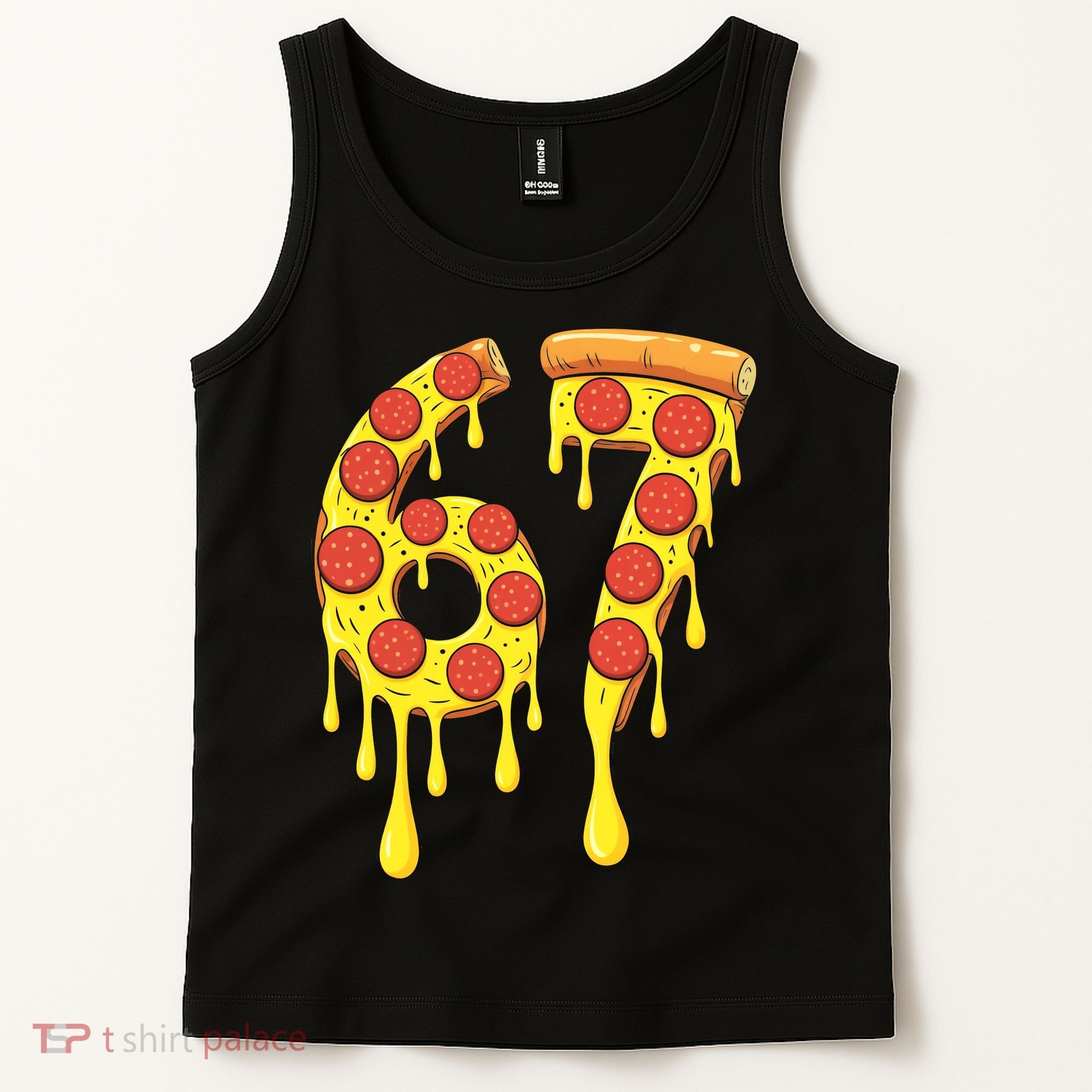 67 Pizza Slice School 6-7 Six Seven Meme Tank Top
