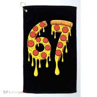 67 Pizza Slice School 6-7 Six Seven Meme Golf Towel