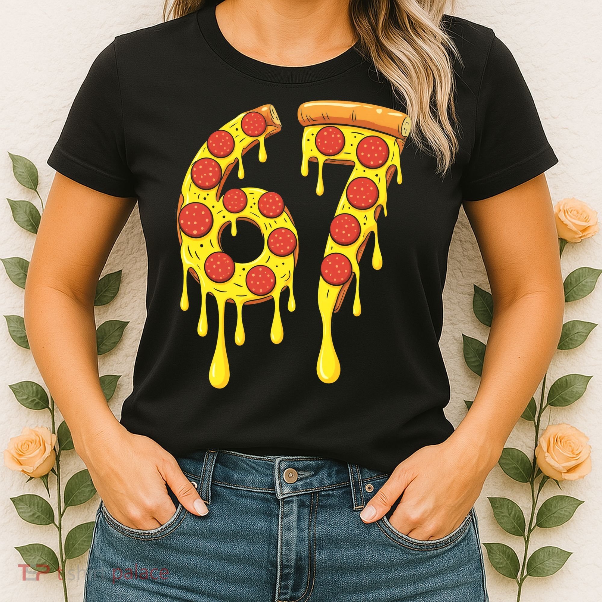 67 Pizza Slice School 6-7 Six Seven Meme Women's T-Shirt