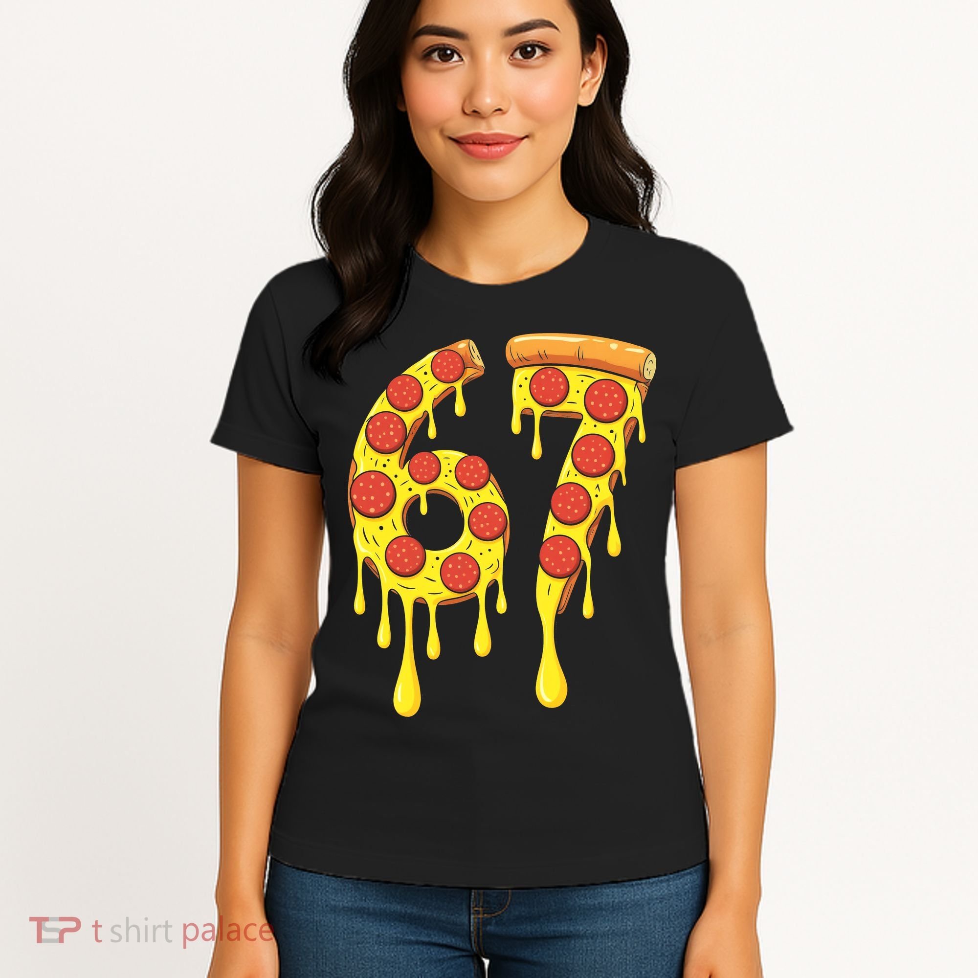 67 Pizza Slice School 6-7 Six Seven Meme Women's T-Shirt