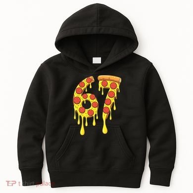 67 Pizza Slice School 6-7 Six Seven Meme Kids Hoodie