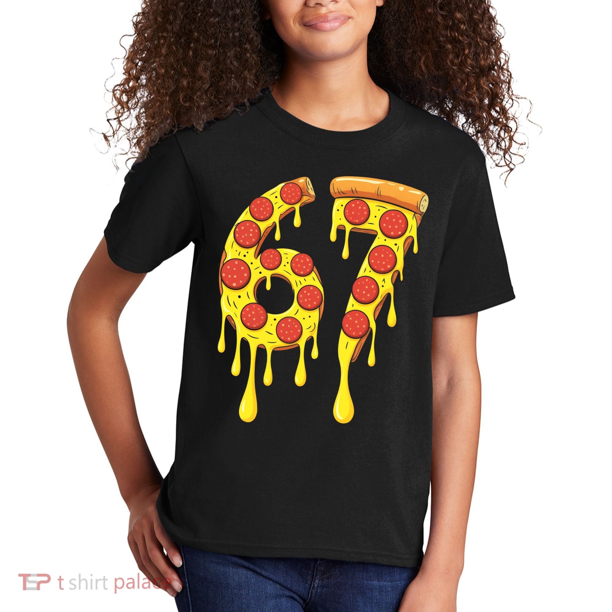 67 Pizza Slice School 6-7 Six Seven Meme Kids T-Shirt