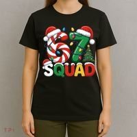 67 Squad Christmas Candy Cane Funny Meme T-Shirt thumb 4