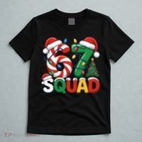 67 Squad Christmas Candy Cane Funny Meme T-Shirt thumb 5